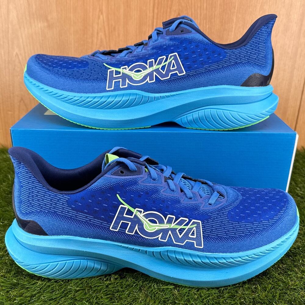 HOKA Mach 6 Virtual Blue Running Shoes 1147790-VWT Men's Size 13